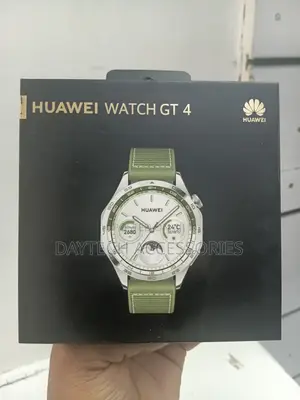 This Is a Huawei Watch GT 4 (46mm Version) in Green.