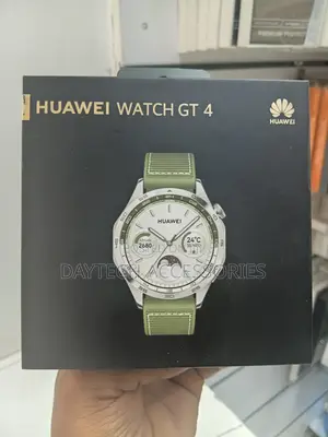 This Is a Huawei Watch GT 4 (46mm Version) in Green.