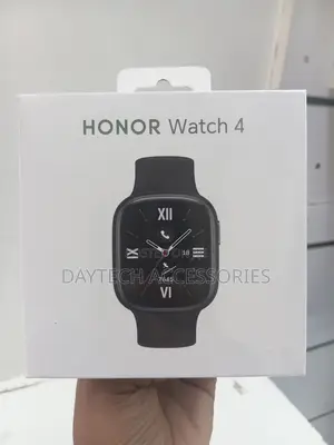 This Is an Honor Watch 4 in a Black Color Variant.