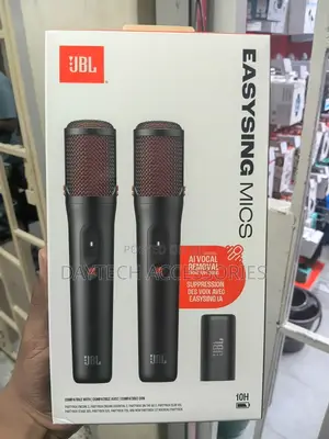 The JBL EasySing Wireless Microphone Set.