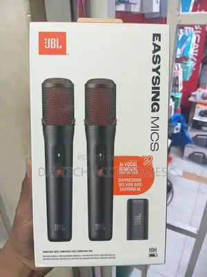 The JBL EasySing Wireless Microphone Set.
