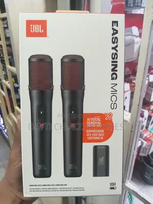 The JBL EasySing Wireless Microphone Set.