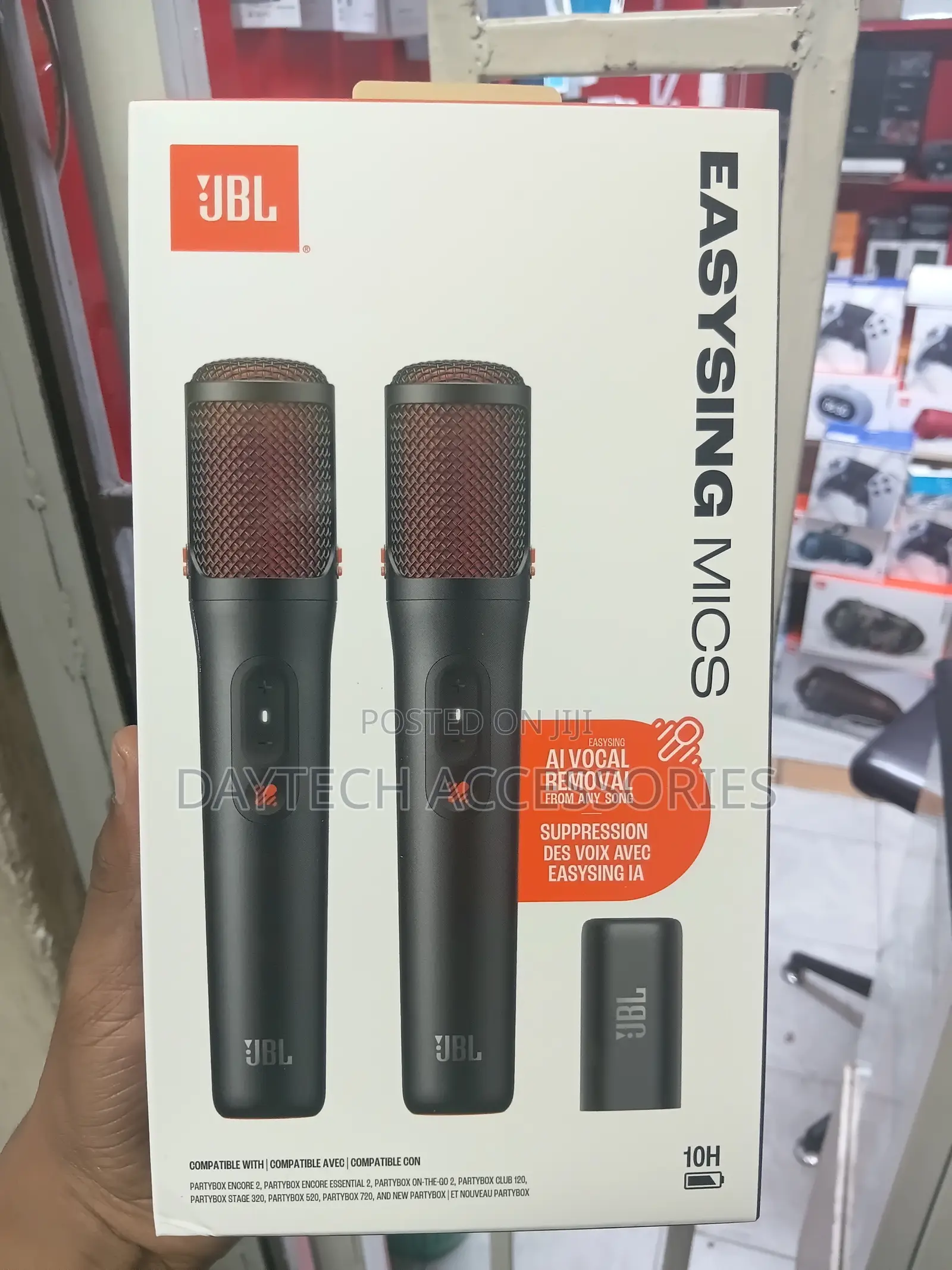 JBL - EasySing Wireless AI-Enabled Microphones - 2026 - Black
