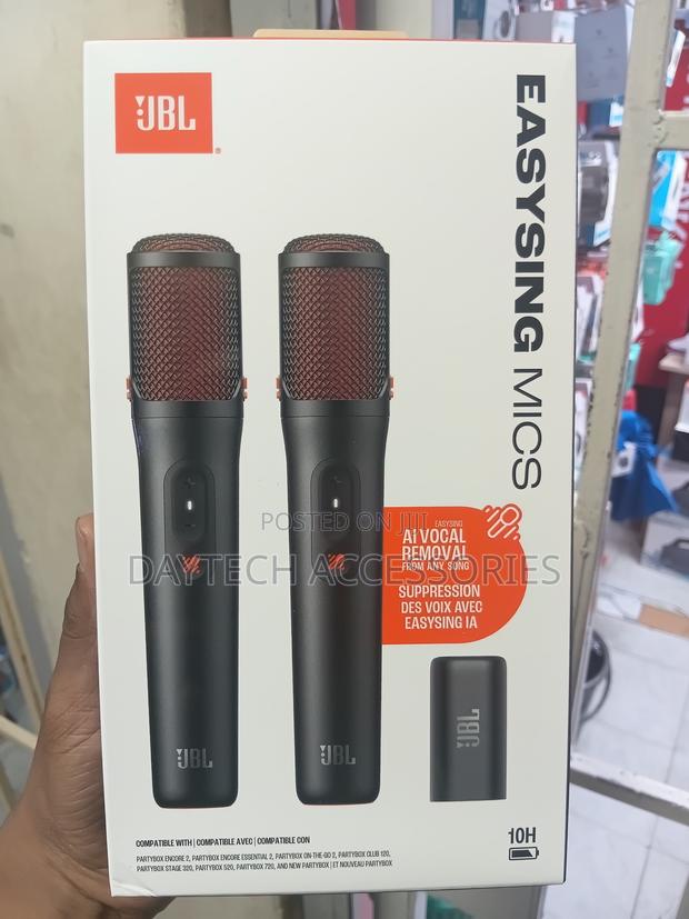 JBL - EasySing Wireless AI-Enabled Microphones - 2026 - Black - thumbnail 2