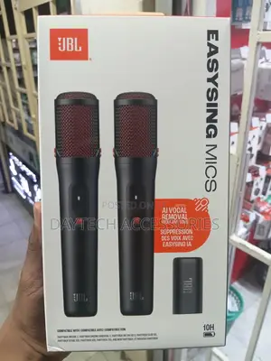 JBL - EasySing Wireless AI-Enabled Microphones - 2026 - Black