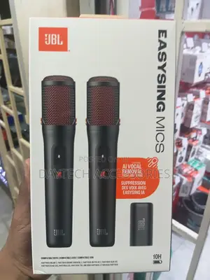 JBL - EasySing Wireless AI-Enabled Microphones - 2026 - Black