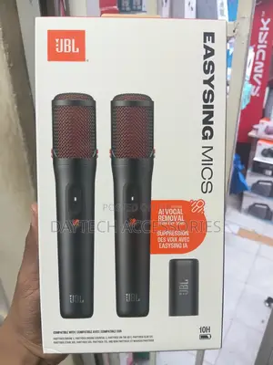 JBL EasySing Mics 2 Wireless Karaoke Microphones - Black
