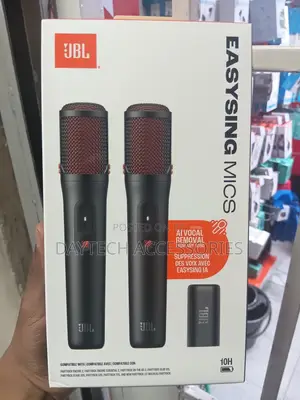 JBL EasySing Mics 2 Wireless Karaoke Microphones - Black