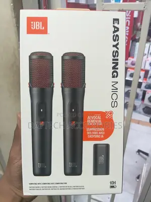 JBL EasySing Mics 2 Wireless Karaoke Microphones - Black