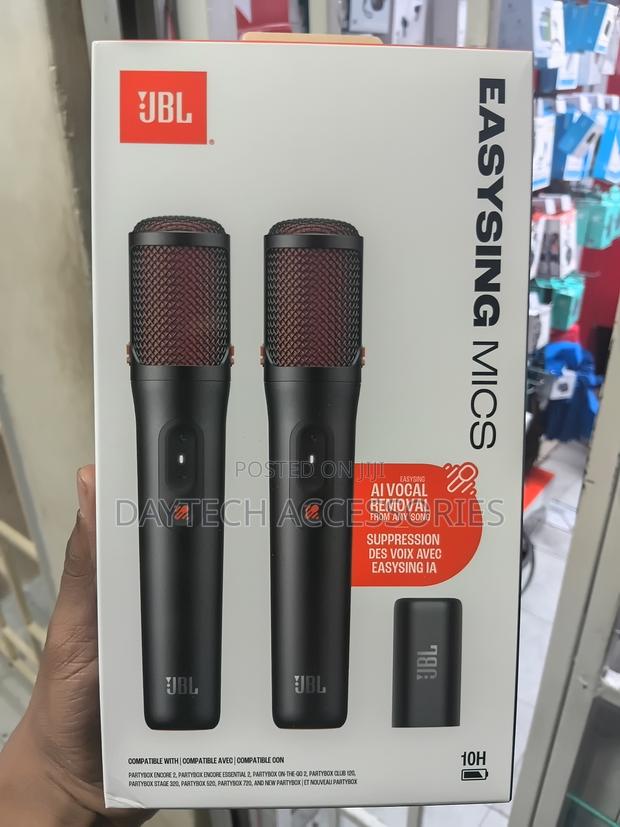 JBL EasySing Wireless Microphones for PartyBox Speakers (Pair)