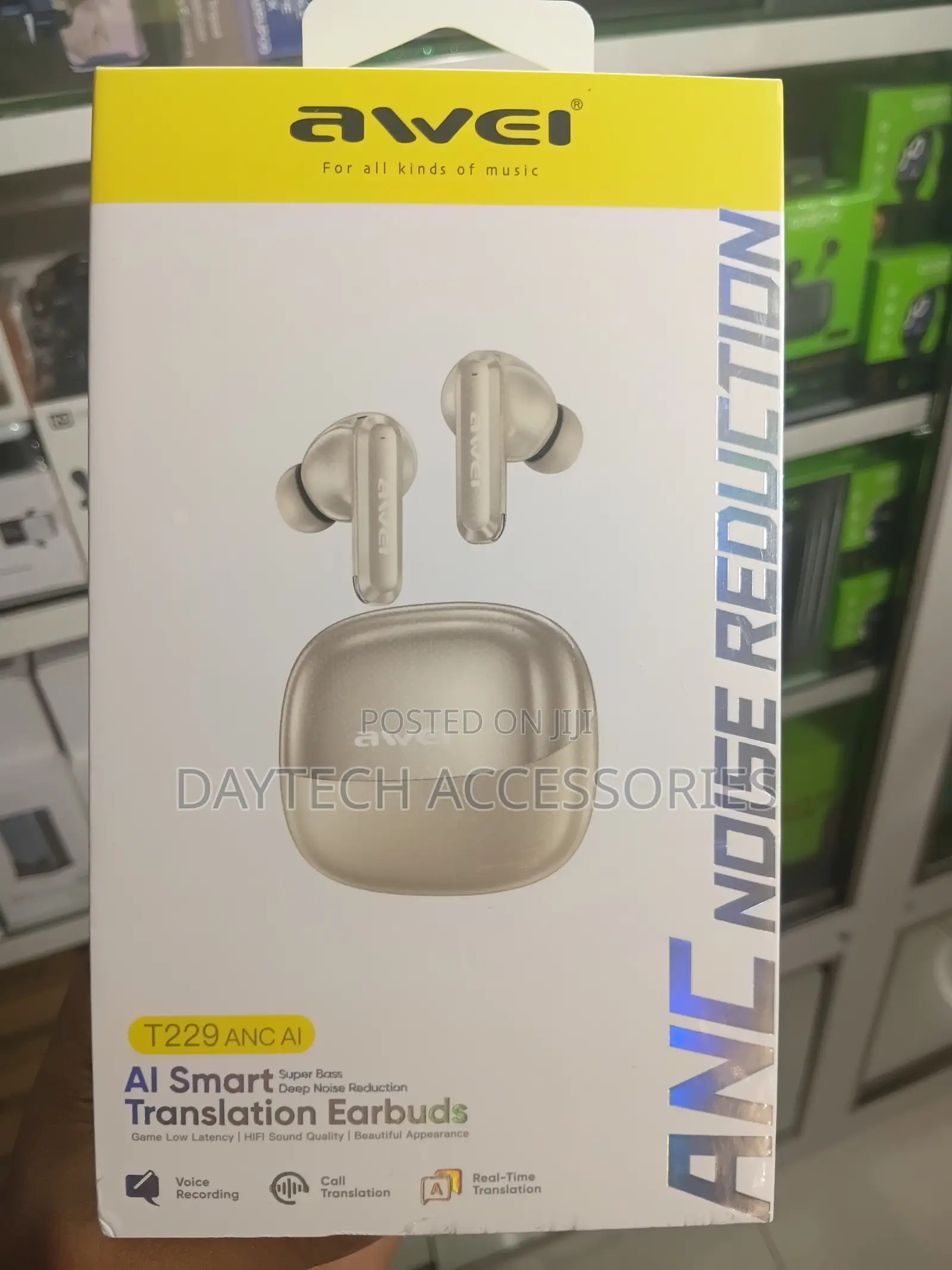 AWEI T229 ANC AI Wireless in-Ear Headphones + Docking Station