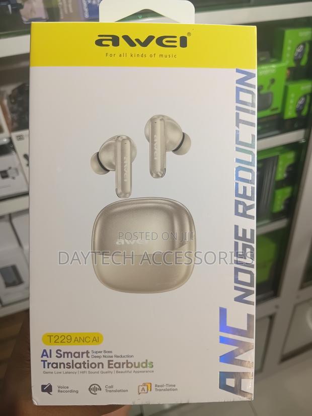 AWEI T229 ANC AI Wireless in-Ear Headphones + Docking Station