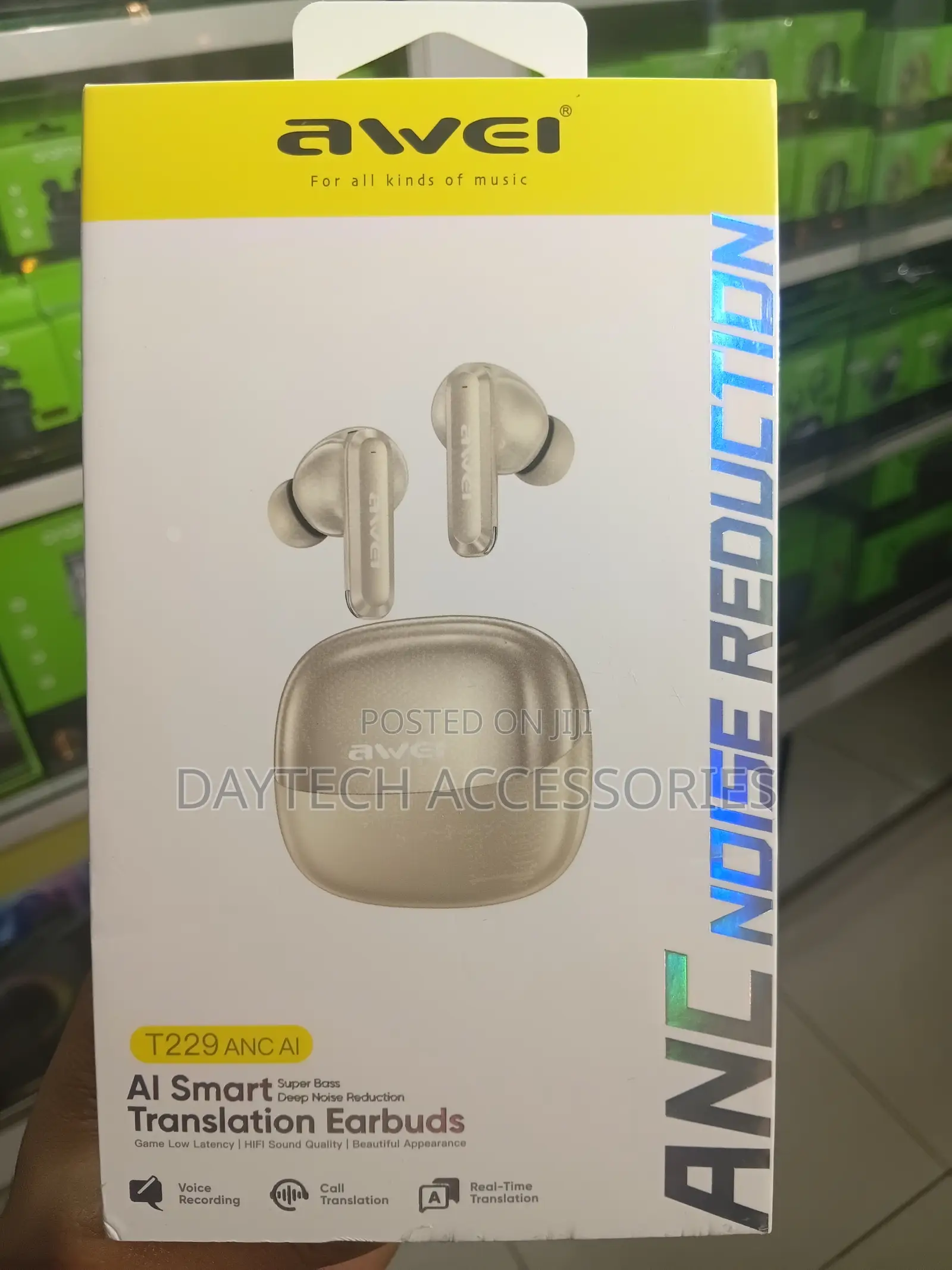 AWEI T229 ANC AI Wireless in-Ear Headphones + Docking Station