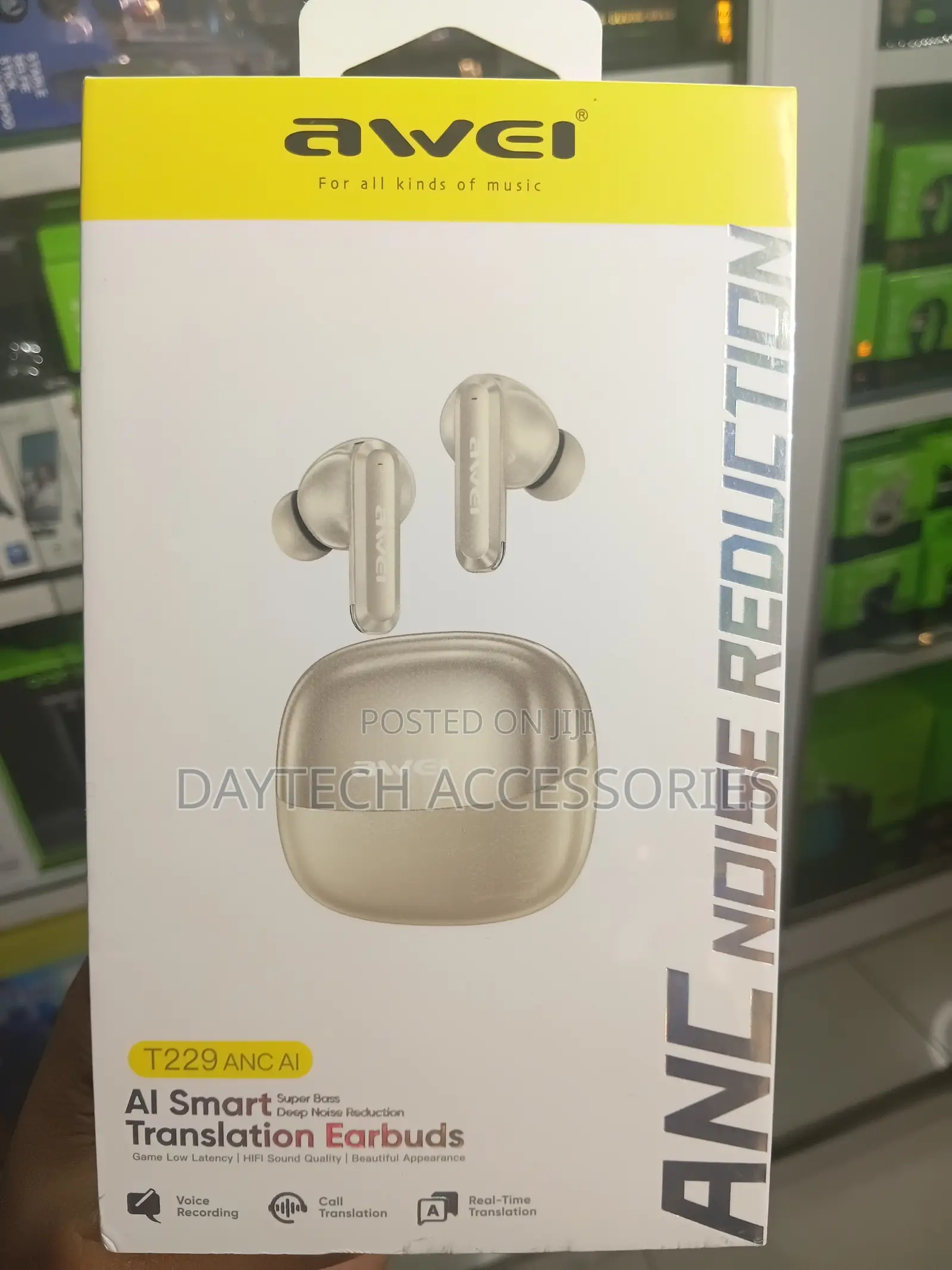 AWEI T229 ANC AI Wireless in-Ear Headphones + Docking Station