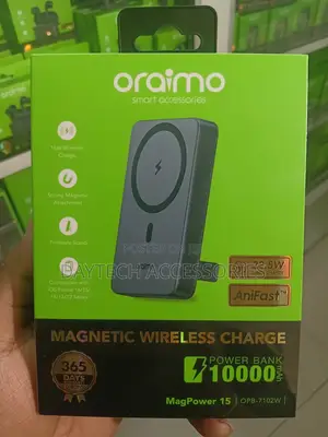 Oraimo MagPower 15 (OPB-7102W) 10,000mAh Magnetic Wireless Power Bank.