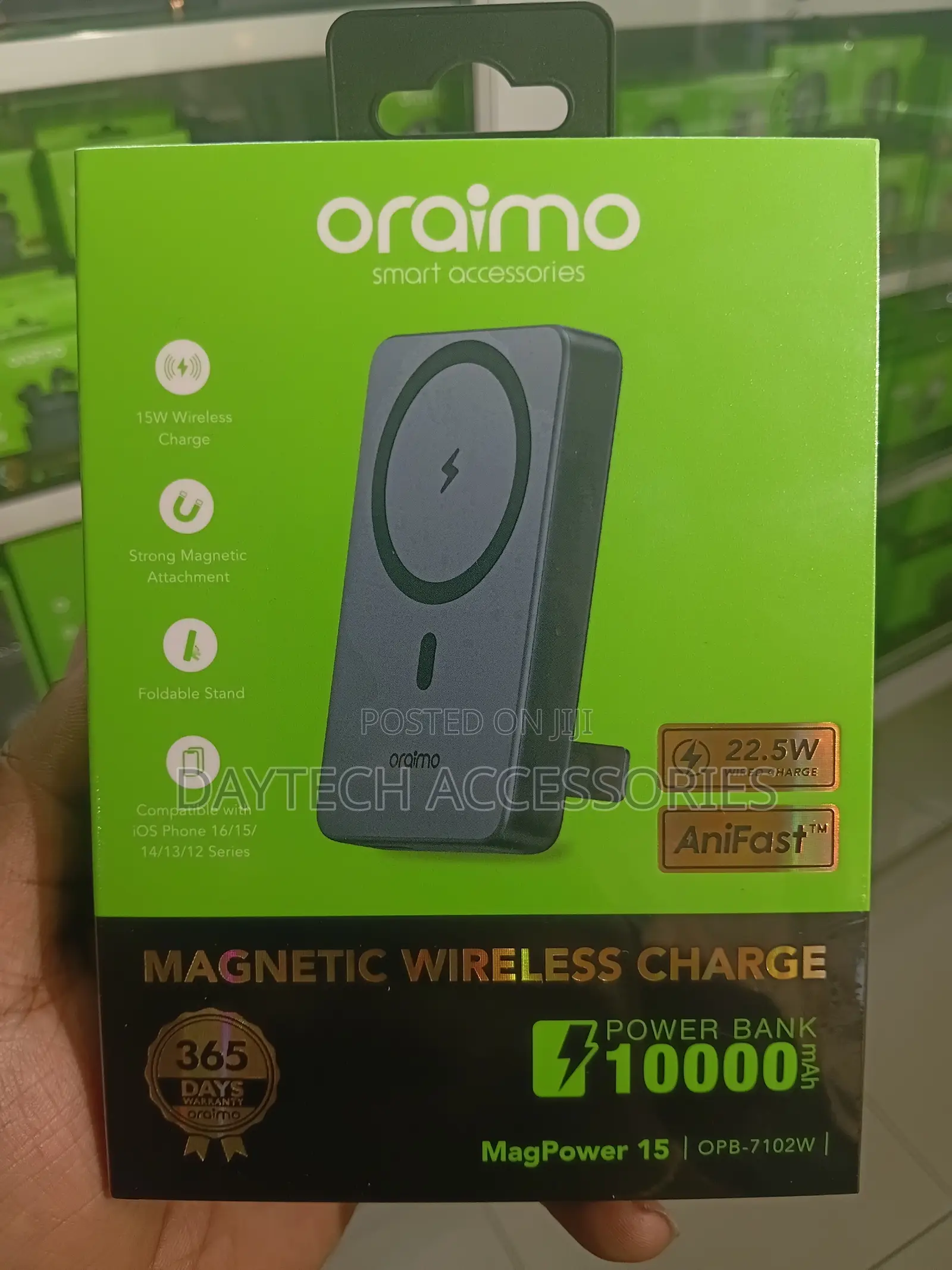 Oraimo MagPower 15 10000mAh Wireless and Wired Power Bank