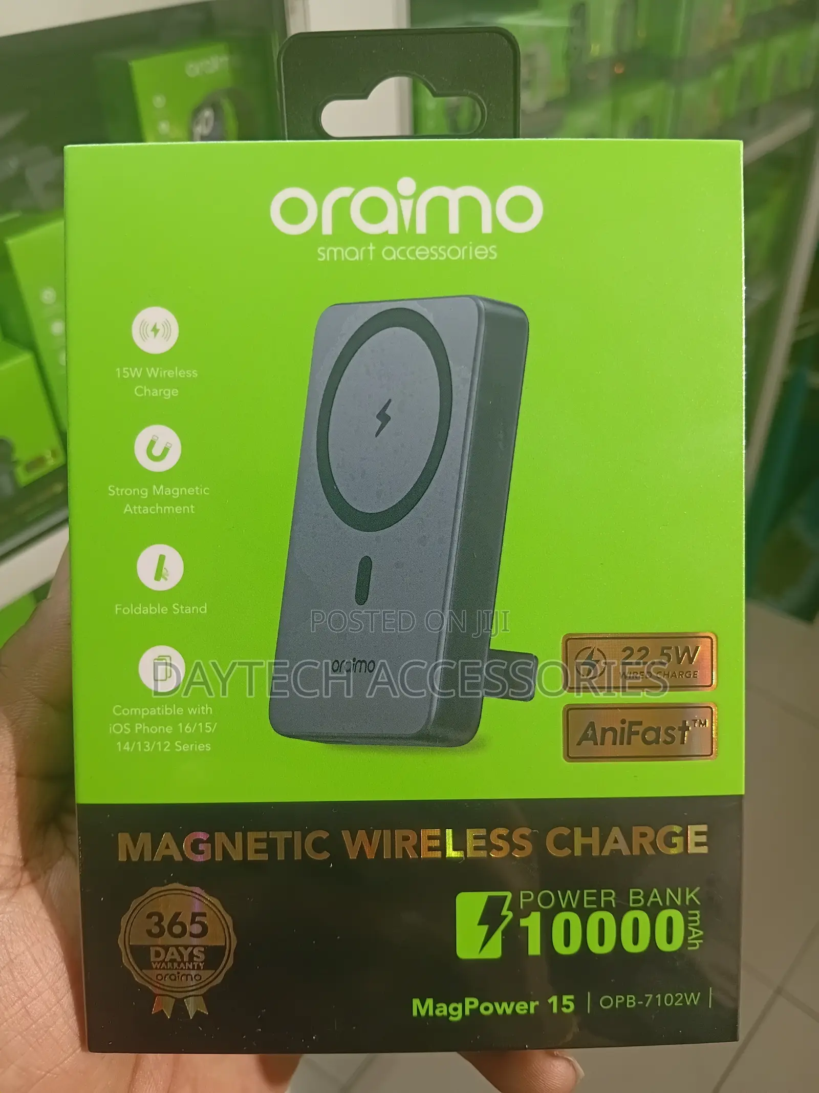 Oraimo MagPower 15 10000mAh Wireless and Wired Power Bank