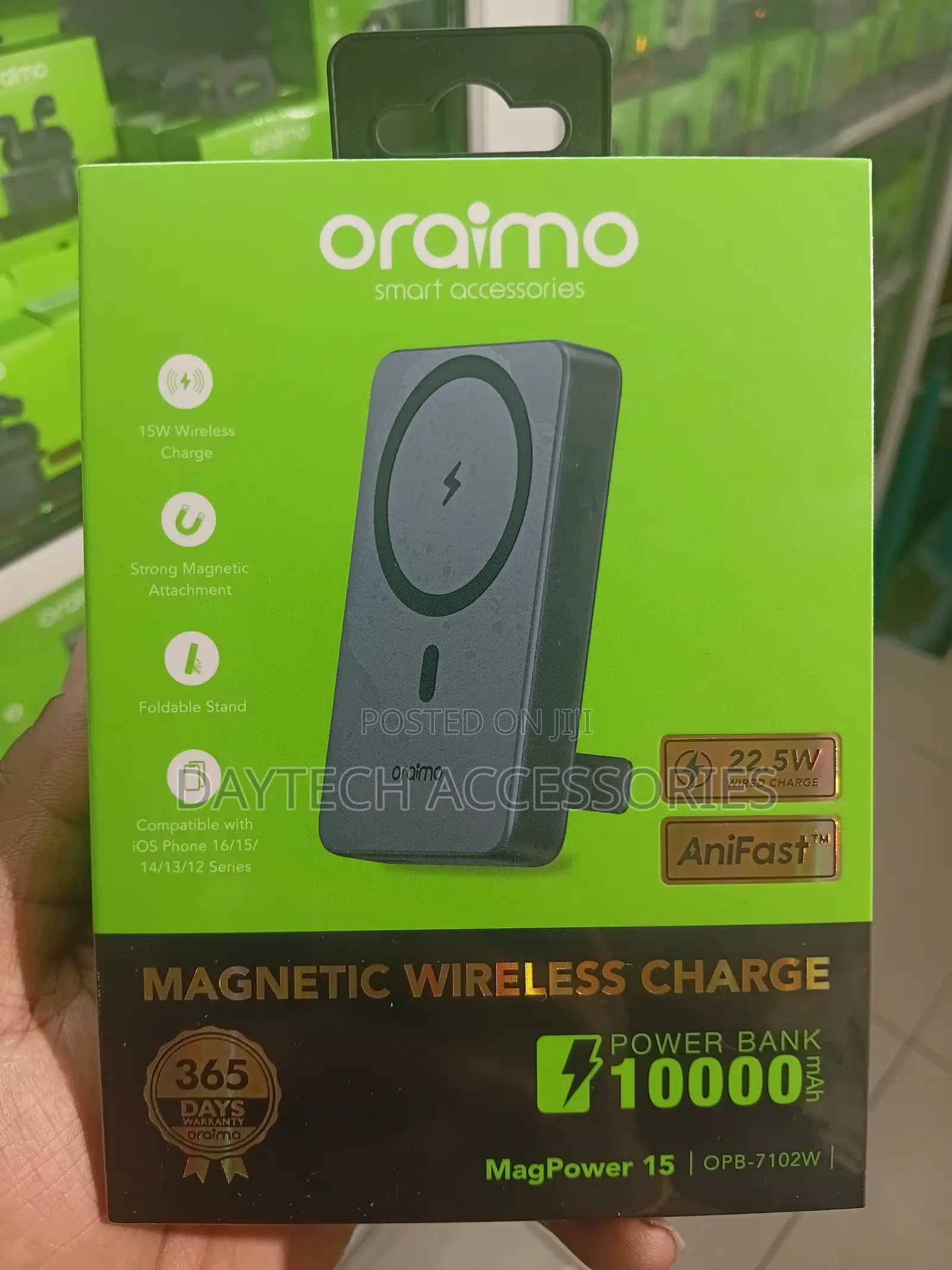 Oraimo MagPower 15 10000mAh Wireless and Wired Power Bank