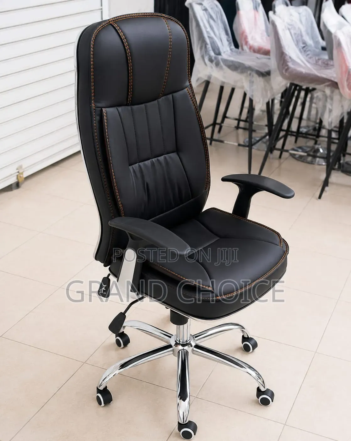 High-Back Leather Executive Chair