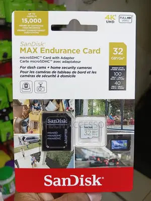 SanDisk Max High Endurance microSDHC 32GB + SD Adapter – For Dash Cams
