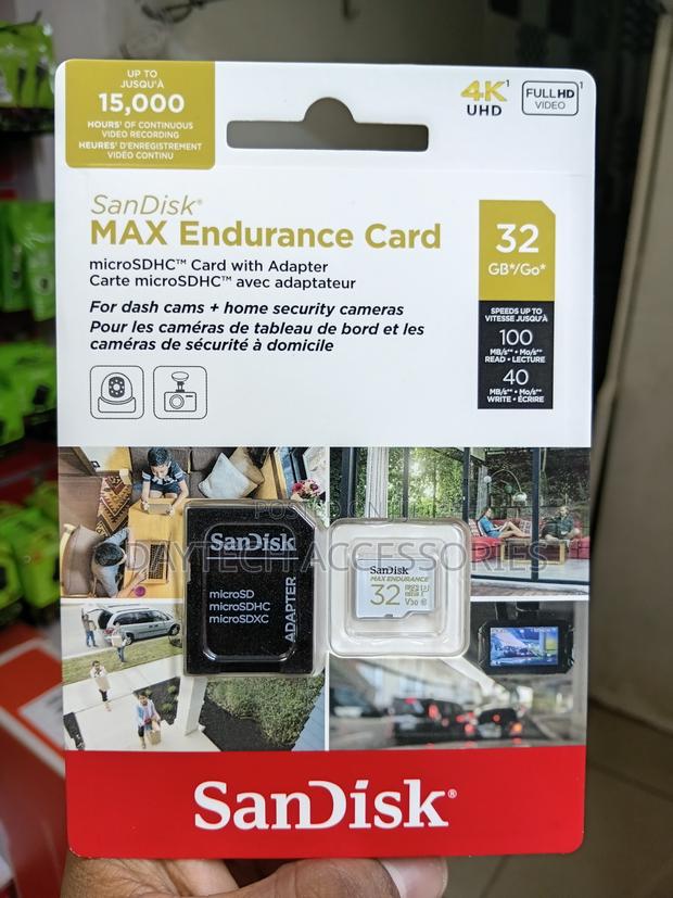 SanDisk Max High Endurance microSDHC 32GB + SD Adapter – For Dash Cams - thumbnail 4