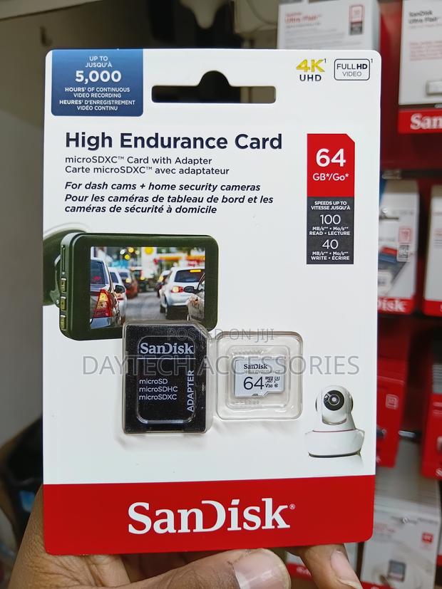 SanDisk High Endurance 64GB microSDXC Card With SD Adapter. - thumbnail 2