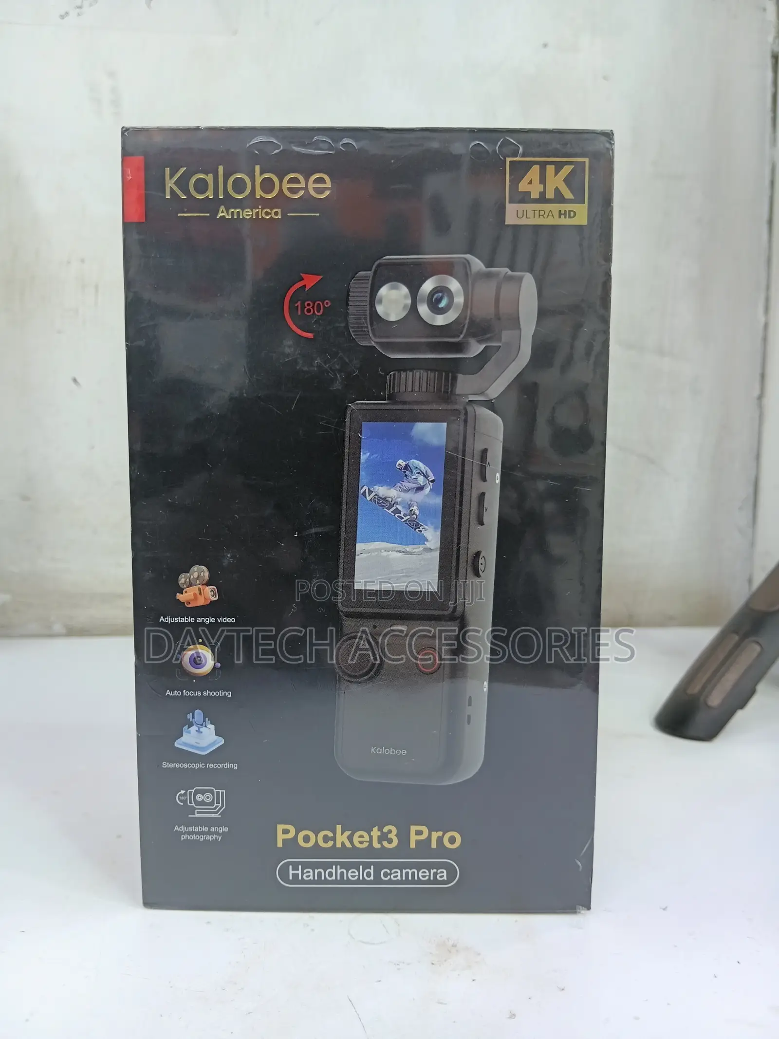 Kalobee Pocket 3 Pro Ultra HD Camera With 180° Adjustable Gimbal.