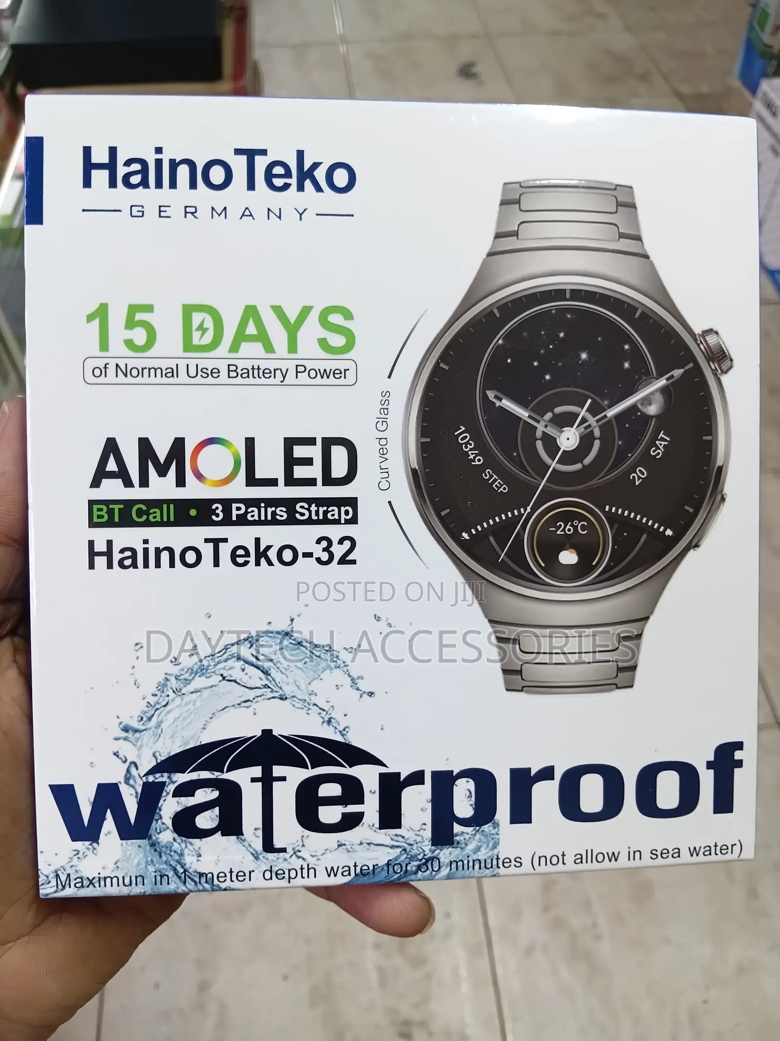 Haino Teko RW 32 Smart Watch With 3 Pairs Straps HD IPS AMOLED Display