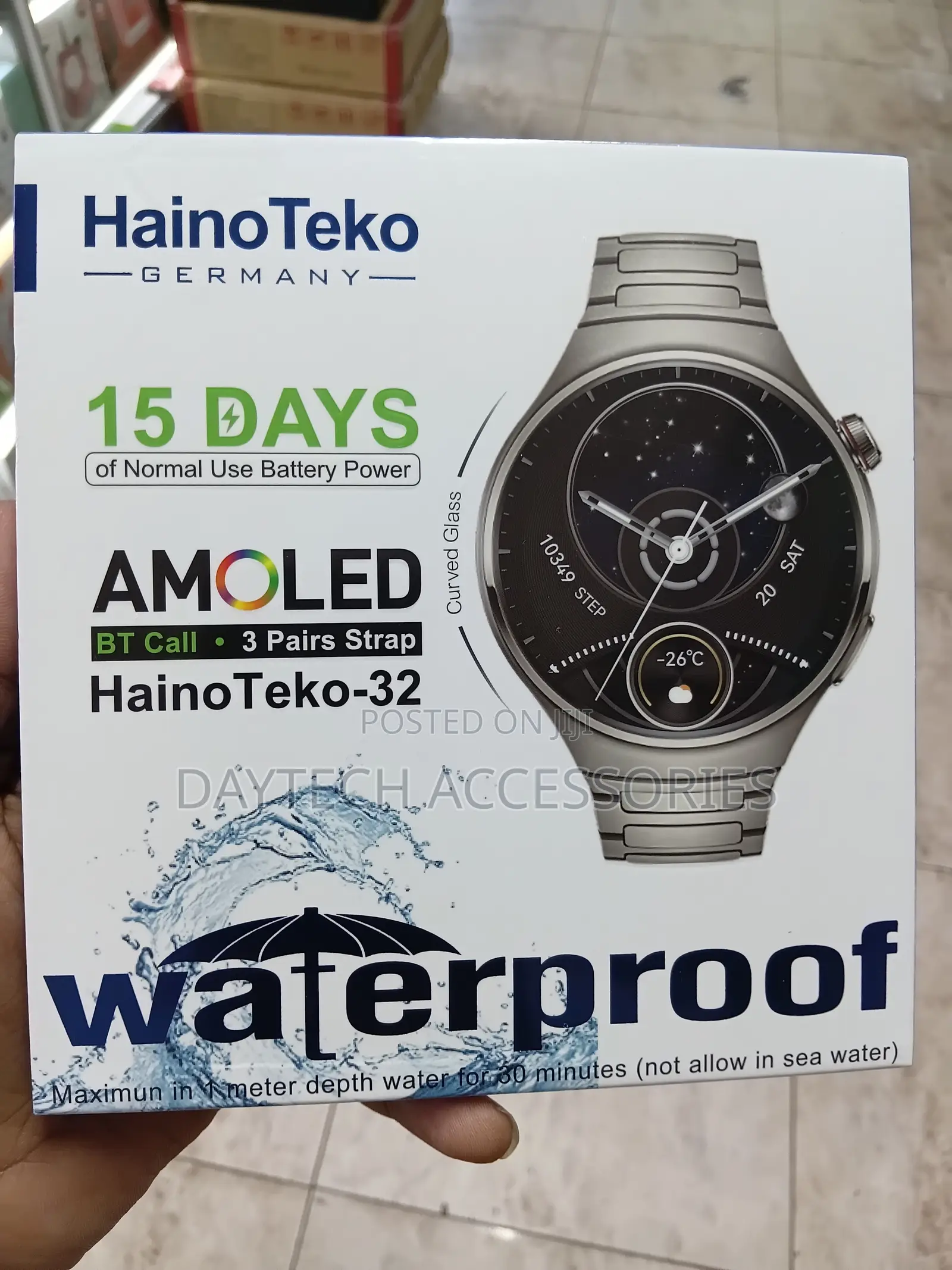 Haino Teko RW 32 Smart Watch With 3 Pairs Straps HD IPS AMOLED Display