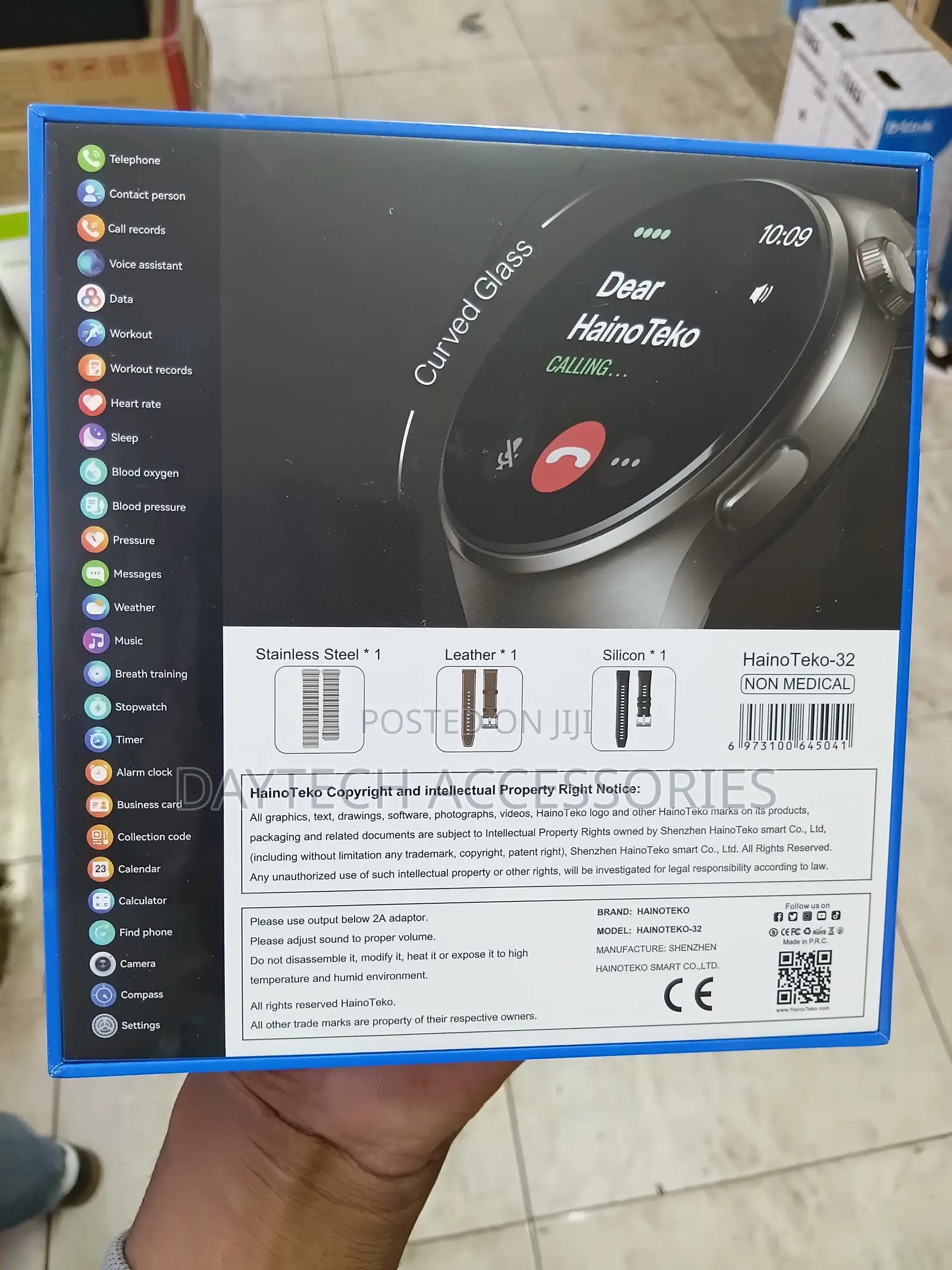 Haino Teko RW 32 Smart Watch With 3 Pairs Straps HD IPS AMOLED Display