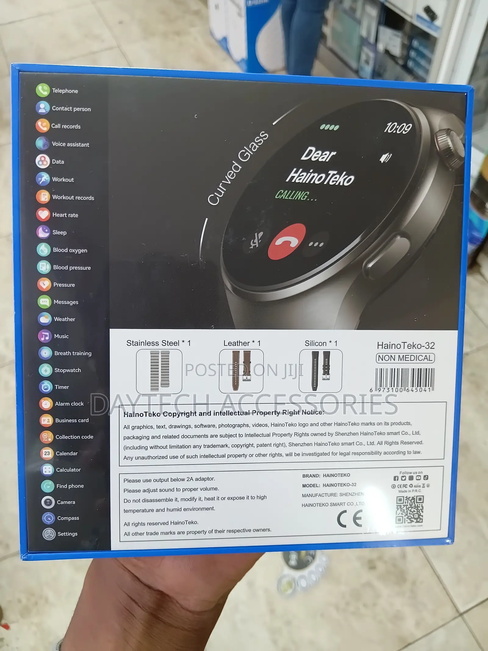 Haino Teko RW 32 Smart Watch With 3 Pairs Straps HD IPS AMOLED Display