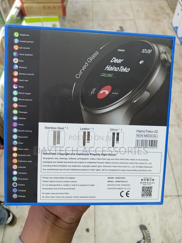 HainoTeko-32 Waterproof Smartwatch With Curved AMOLED Display. - thumbnail 5