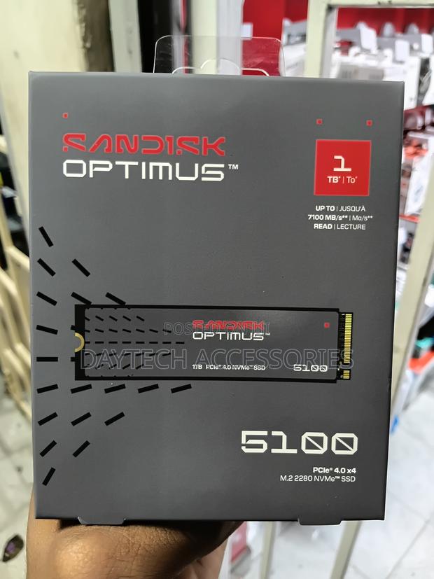 SanDisk Optimus 5100 1TB M.2 NVMe PCIe Gen 4.0 Internal SSD.