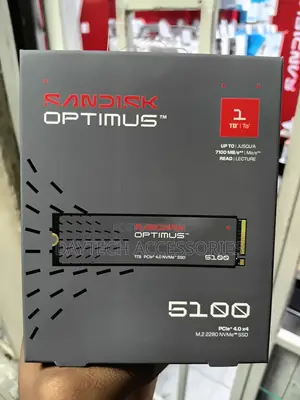 SanDisk Optimus 5100 1TB M.2 NVMe PCIe Gen 4.0 Internal SSD.
