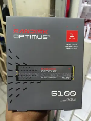 SanDisk Optimus 5100 1TB M.2 NVMe PCIe Gen 4.0 Internal SSD.