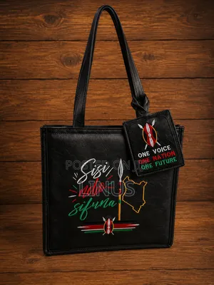 Stylish Embroidered Leather Tote Handbag – Sisi Ndio Sifuna