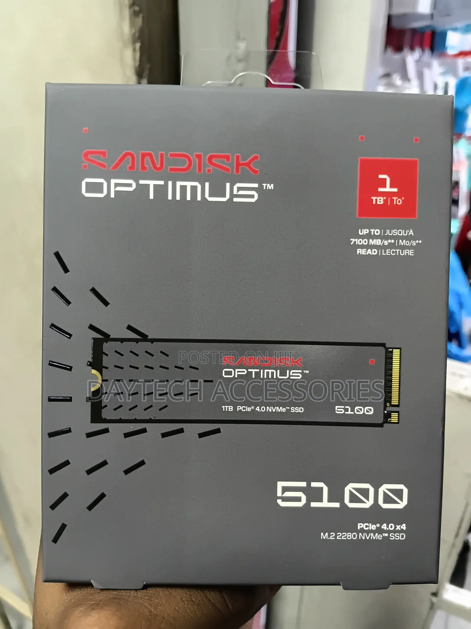 SANDISK Optimus 5100 NVMe SSD - 1TB M.2 2280 - Grey