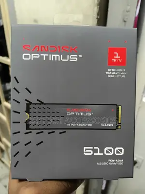 The 1TB SanDisk Optimus 5100 NVMe SSD Card.