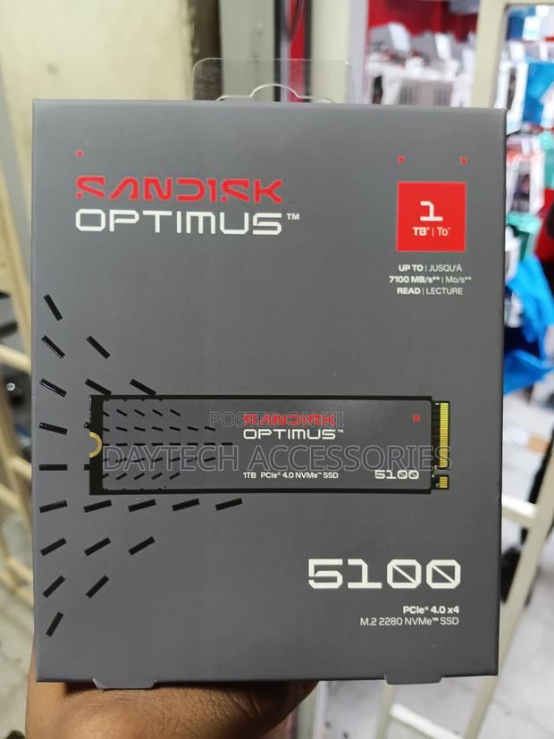 The 1TB SanDisk Optimus 5100 NVMe SSD Card. - thumbnail 2