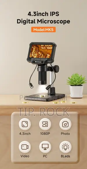 Digital Microscope With 4.3inch IPS Screen 1600X