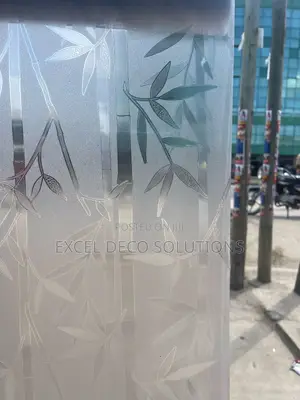 Bamboo Frosted Film Per Meter | Elegant Glass Privacy