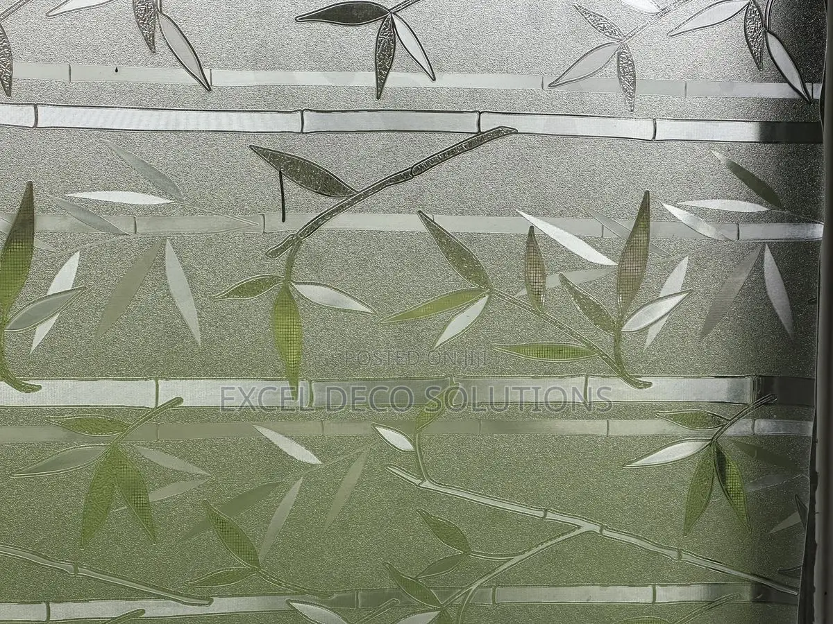 Bamboo Frosted Film Per Meter | Elegant Glass Privacy