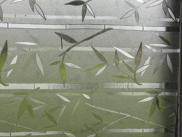 Bamboo Frosted Film Per Meter | Elegant Glass Privacy - thumbnail 2