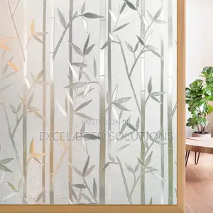 Privacy Window Sticker | Bamboo Frosted Glass Film