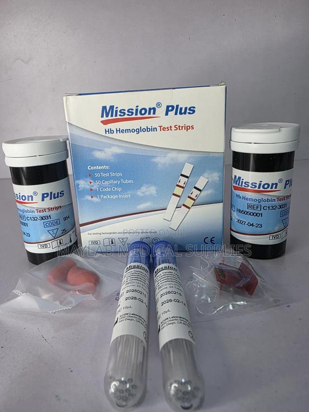 Mission Haemoglobin Strips – Hb Test Strips for Mission Analyzer - main view