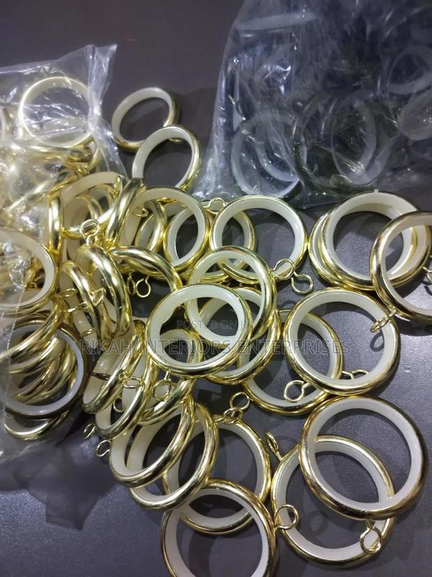 Golden Silent Curtain Rings Silent Rings Environmental Friendly