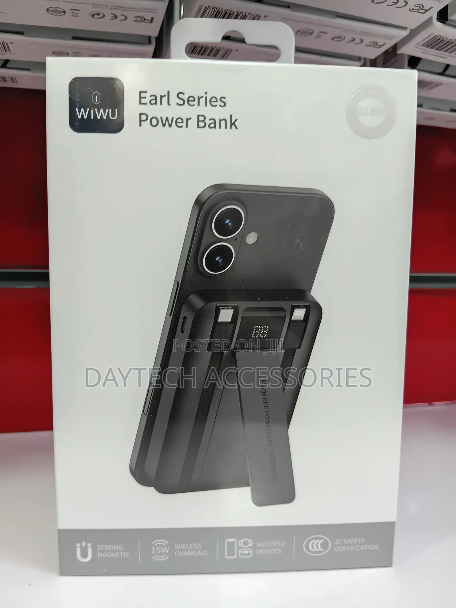 Wiwu Wi-P061 10000mAh MagSafe Wireless Fast Charging Power Bank.