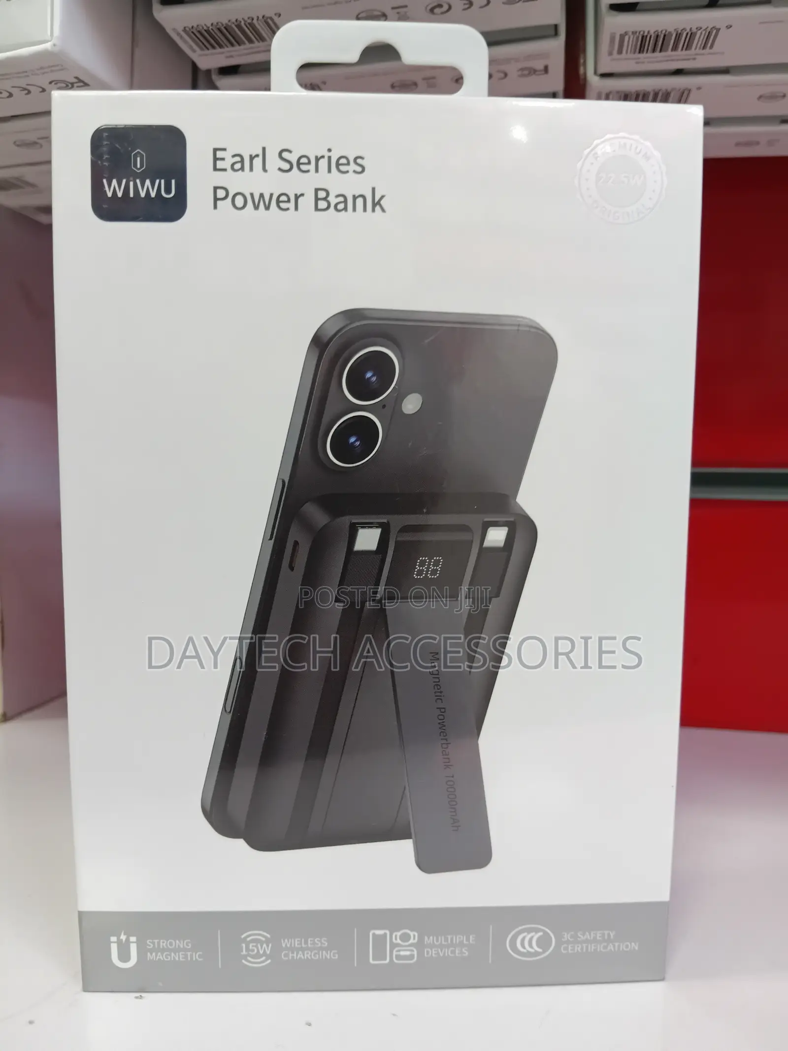 Wiwu Wi-P061 10000mAh MagSafe Wireless Fast Charging Power Bank.