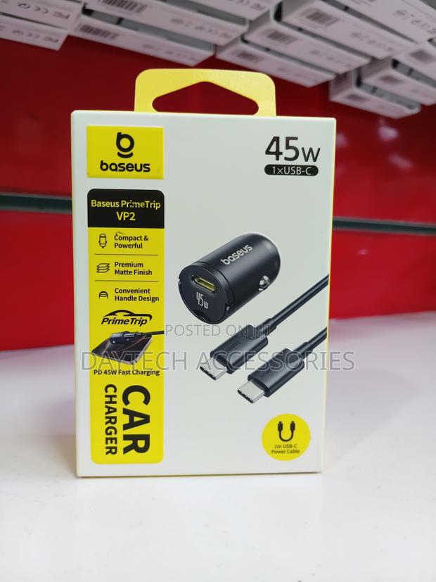 This Is a Baseus PrimeTrip VP2 45W Car Charger With a Matte Finish. - thumbnail 3