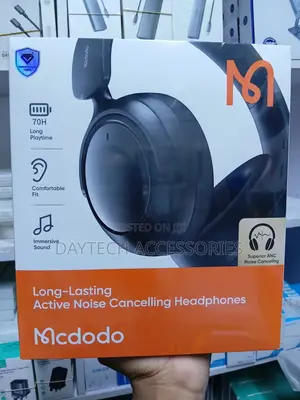 McDodo T01 Series Wireless Headphones With Long-Lasting and ANC - Blac